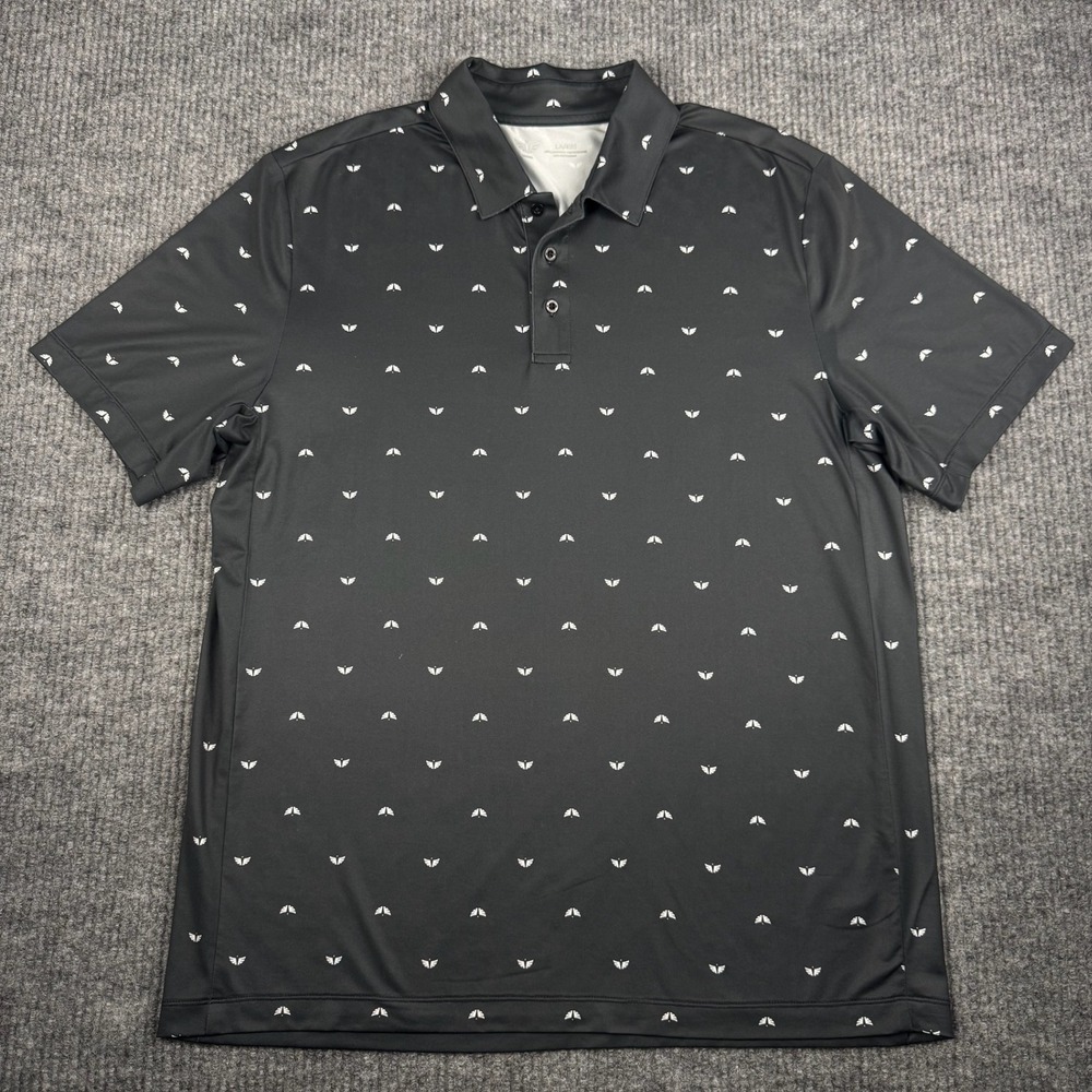 WMD1 Polo Shirt Mens L Logo Print Performance Golf Short Sleeve Country Club